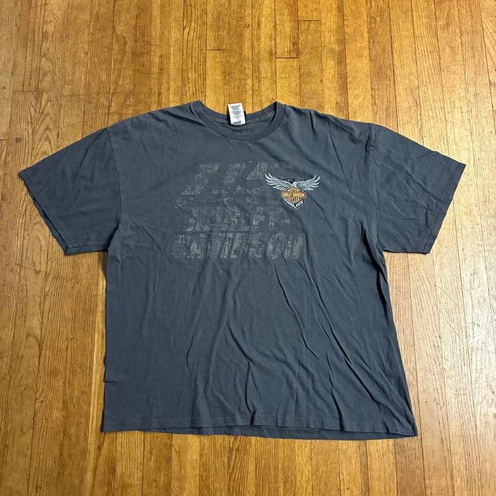 Harley-Davidson Da Nang Vietnam 115th Anniversary T-Shirt Mens 2XL Grey Blue
